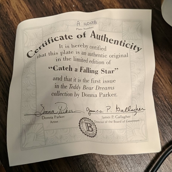 Bradford exchange " catch a falling star" - Picture 5 of 5